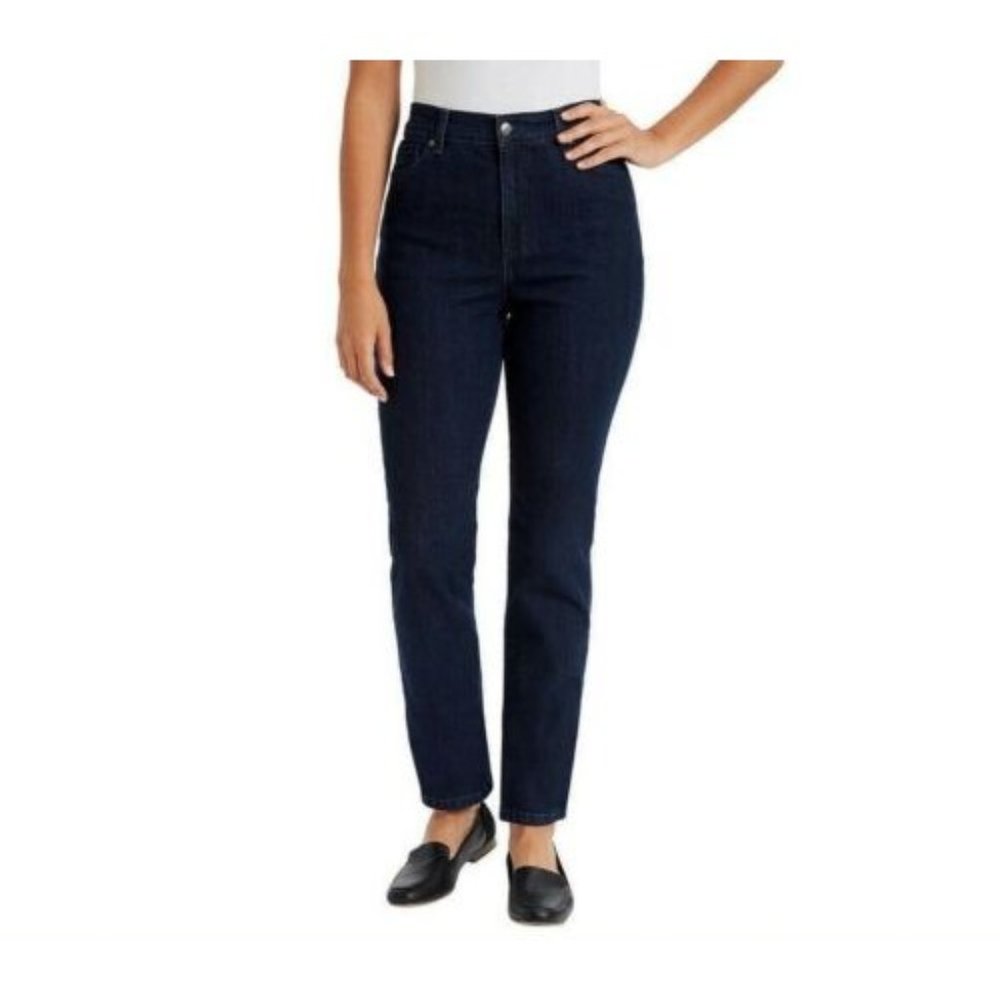 Gloria Vanderbilt Amanda Pant Portland Wash Blue 12 Short